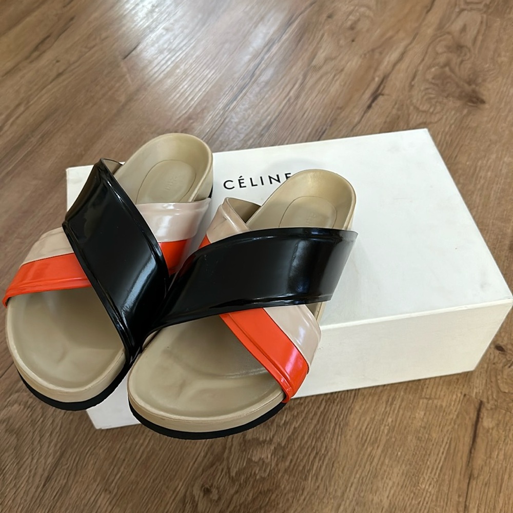 Celine (Phoebe Philo) across Cross Sandals